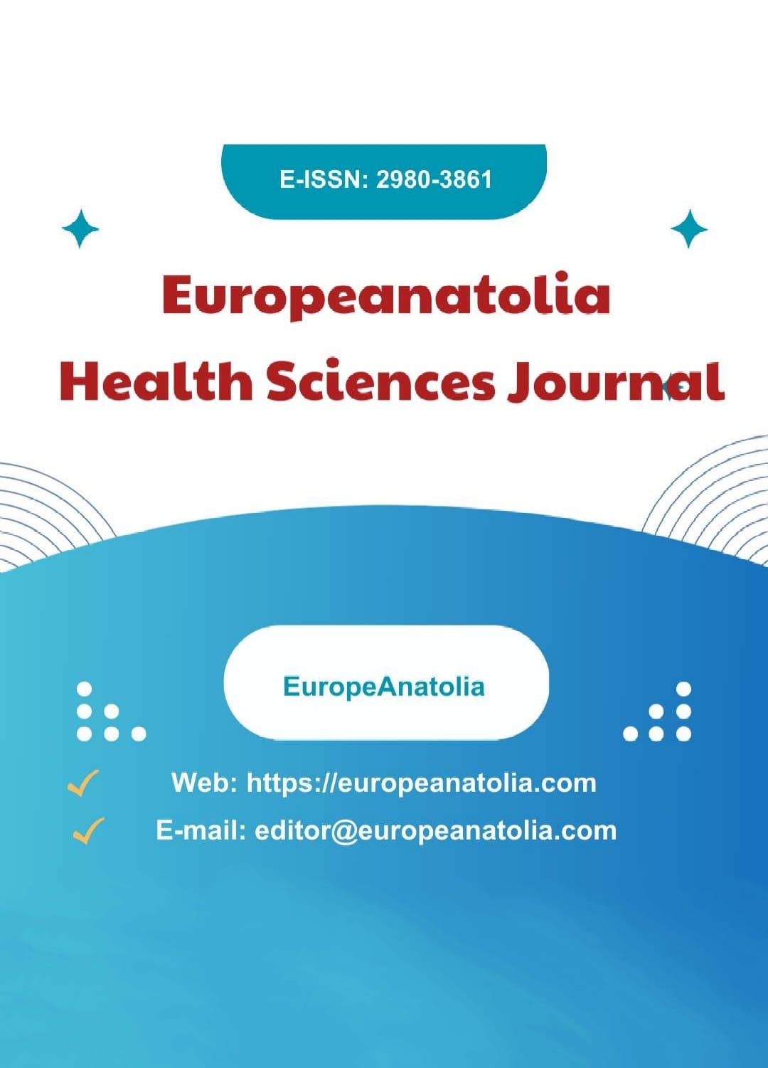 					View Vol. 1 No. 1 (2023): Europeanatolia Health Sciences Journal
				